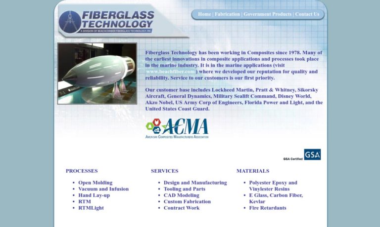 Fiberglass Technology, Division of Beachcomber